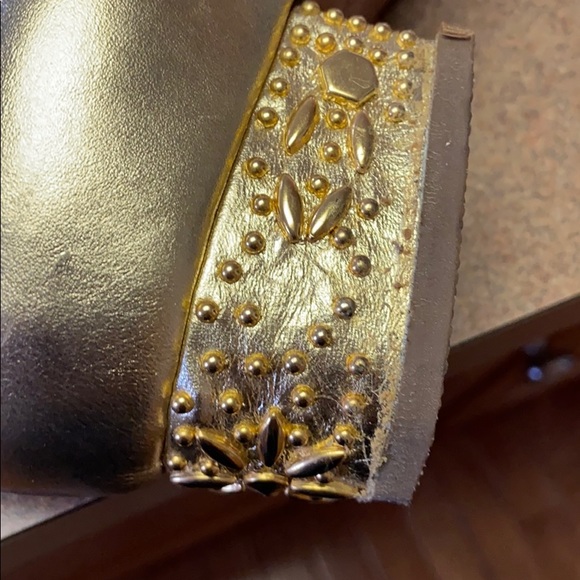 109. Fantasy Collection Vintage Moto Studded Boots sz 7 - Picture 6 of 14